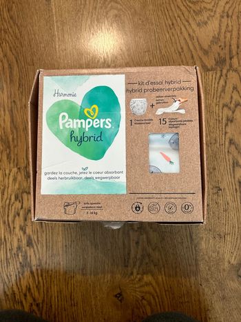 Pampers Hybrid 1 couche lavable + 15 cœurs absorbants