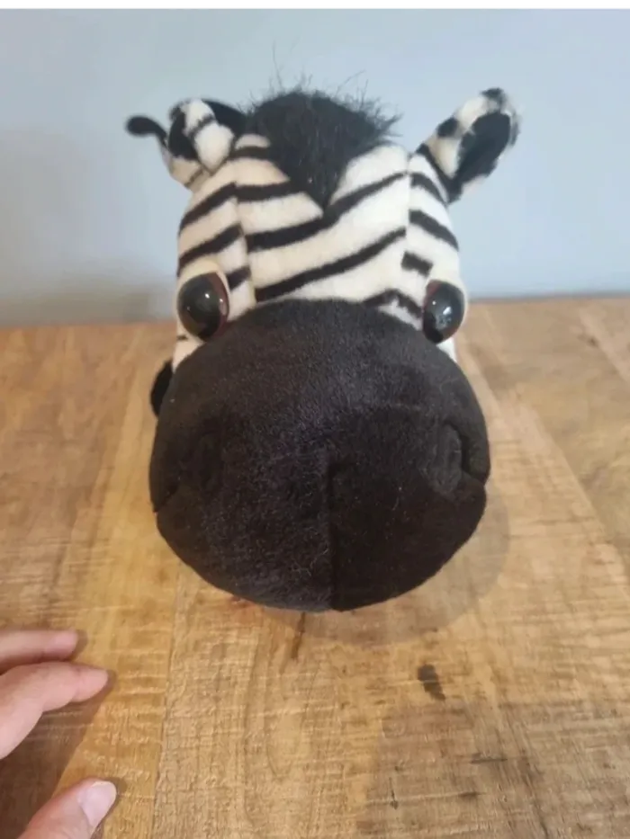 Peluche zèbre big headz 20cm - photo numéro 2