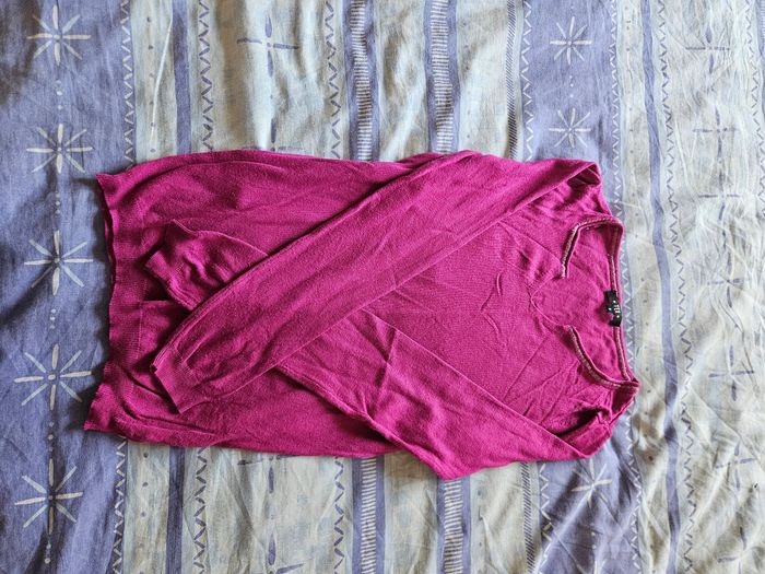 Pull fuschia tex