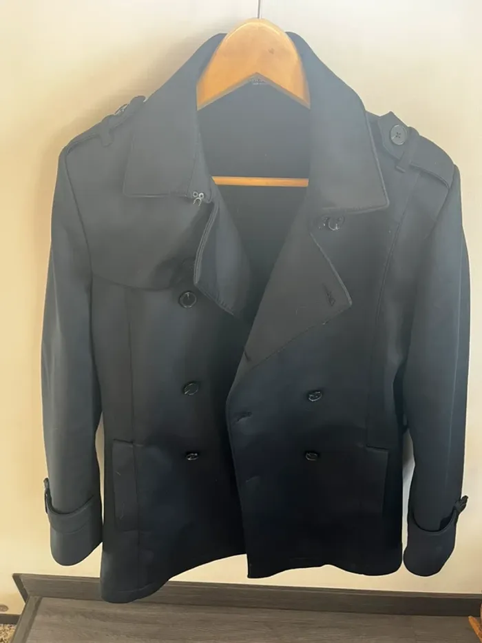 Manteau trench Zara homme bleu