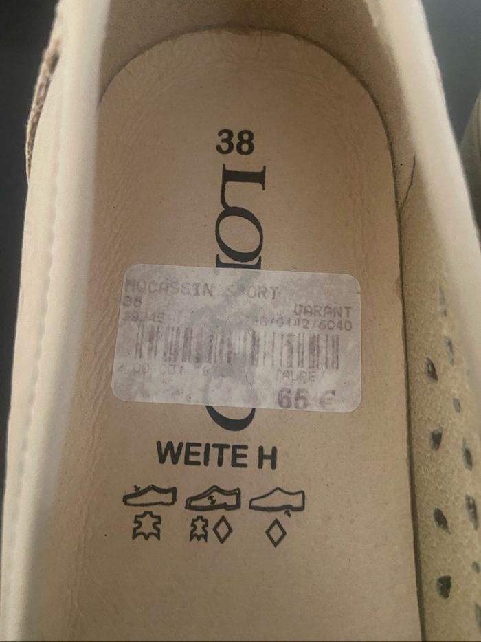 Mocassins en cuir »Longo »beiges - photo numéro 7