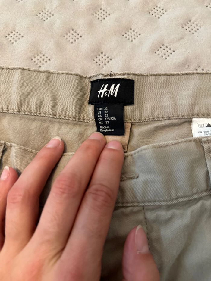 Jeans H&M TBE 32 (42) beige - photo numéro 2