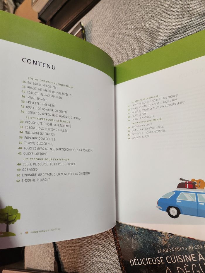 Lot 3 livres de 27 recettes pique-nique, plein air, exterieur - photo numéro 5