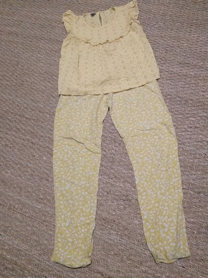 Ensemble jaune Kiabi 10 ans