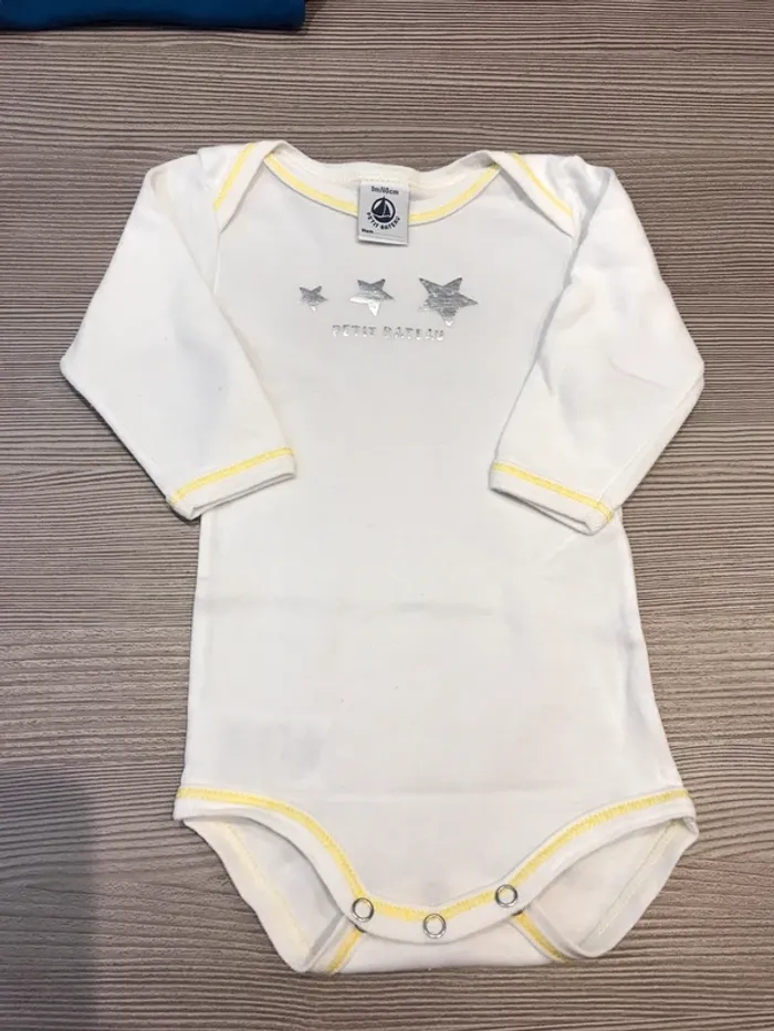 3 bodies ML Petit Bateau 3 mois parfait etat🦊 - photo numéro 6