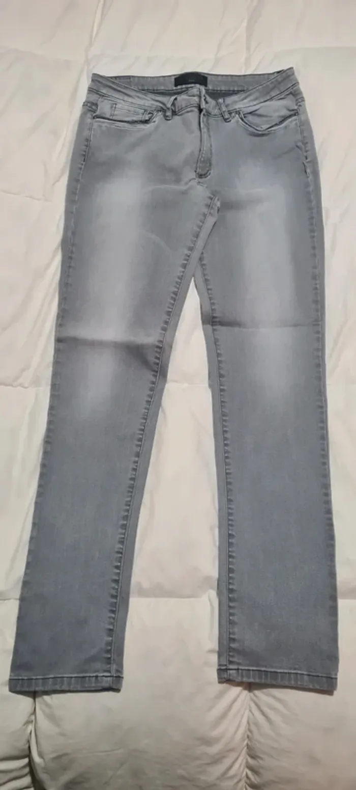 Jean skinny gris IKKS - photo numéro 2