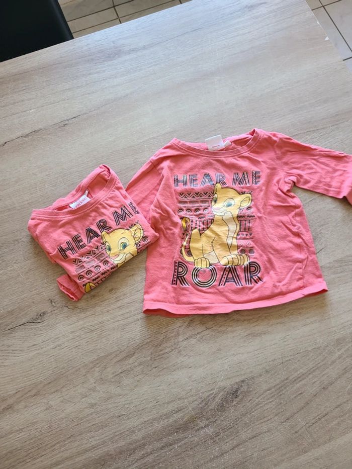 Tee-shirts manches longues. Disney. 3 ans.