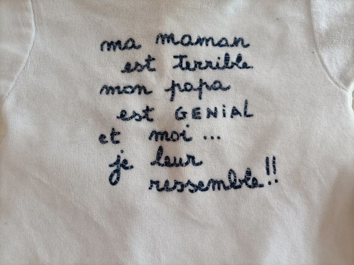 Pyjama velours 6 mois - photo numéro 2