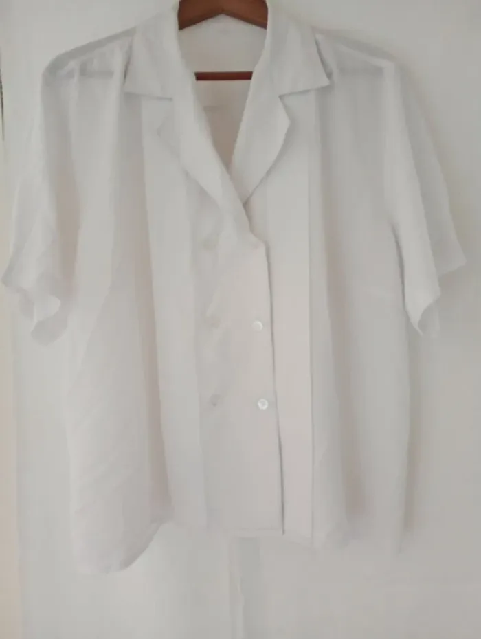 Chemisier blanc avec détails 46/48