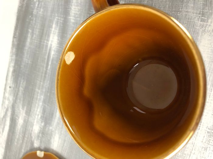 Vintage lot de 4 tasses et soucoupes avec défauts Lunéville Louis XV Honey - photo numéro 3