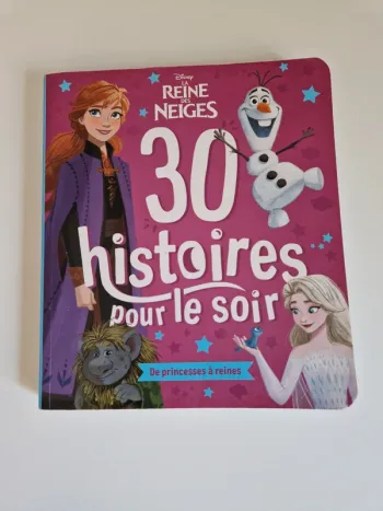 Livre 30 histoires pour le soir La reine des neiges