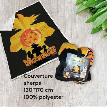 Grande couverture en sherpa DBZ dragon ball z