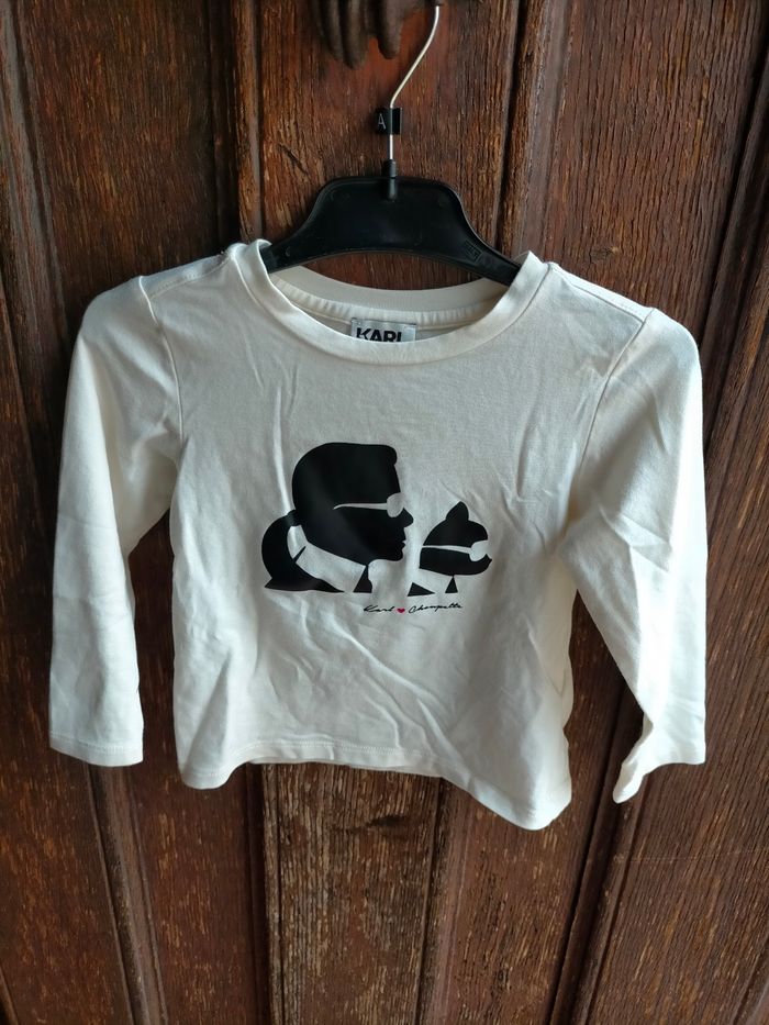Ravissant tee shirt Karl Lagerfeld 2 ans
