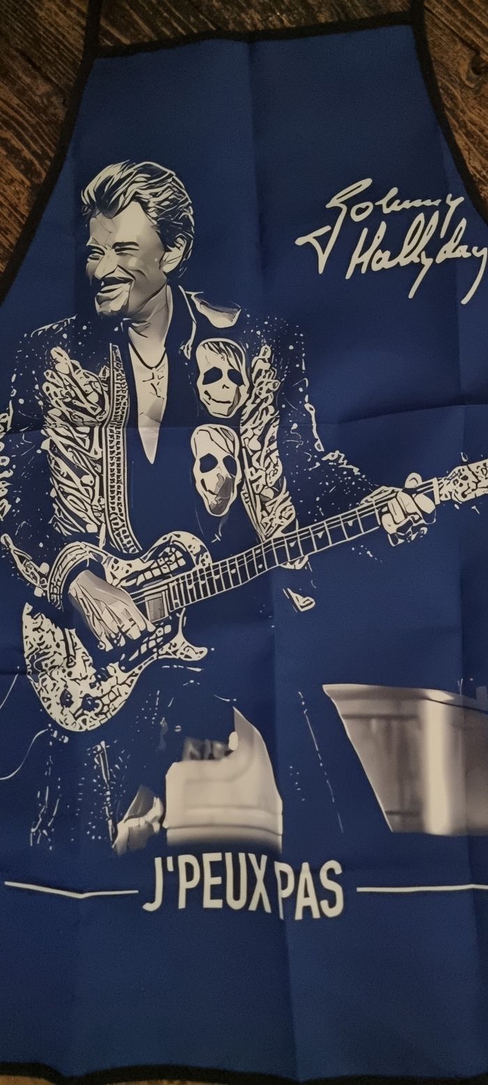 Tablier johnny hallyday neuf - photo numéro 2