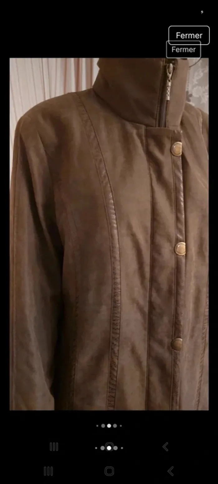 Manteau doudounne Marron Lebek fr be 42 - photo numéro 7
