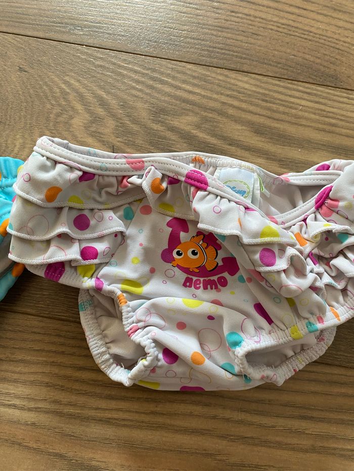 2 culottes maillot de bain imperméable T18 mois - photo numéro 3