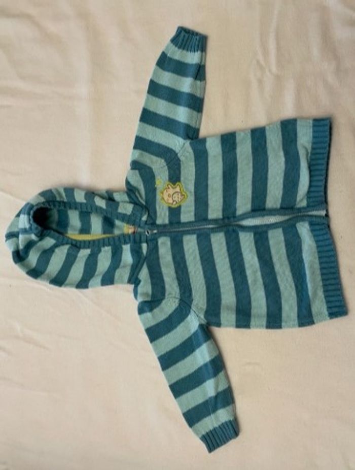 Sweat Gilet à capuche manches longues Fermeture éclair DPAM 9m - photo numéro 2