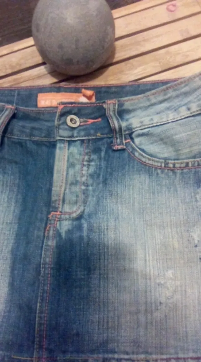 Mini jupe en jean 36 Mas Fashion - photo numéro 3