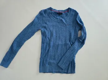 Pull en maille bleu tommy hilfiger