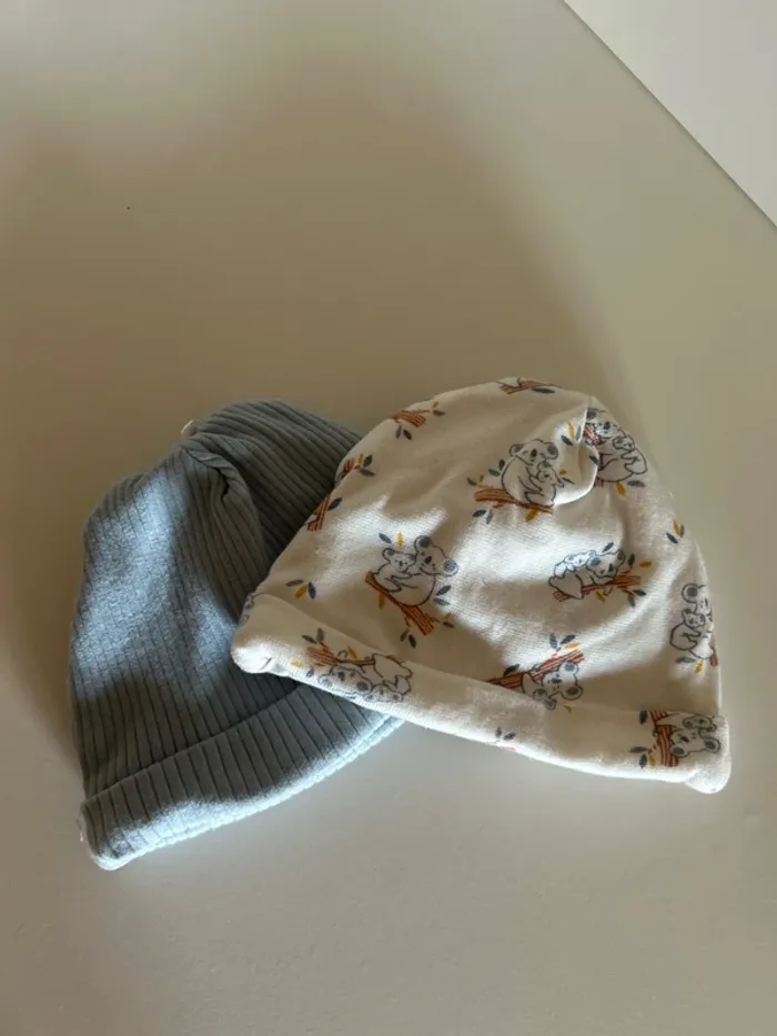 Lot de 2 bonnets