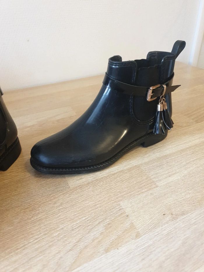 Bottines en Caoutchouc noires - photo numéro 12