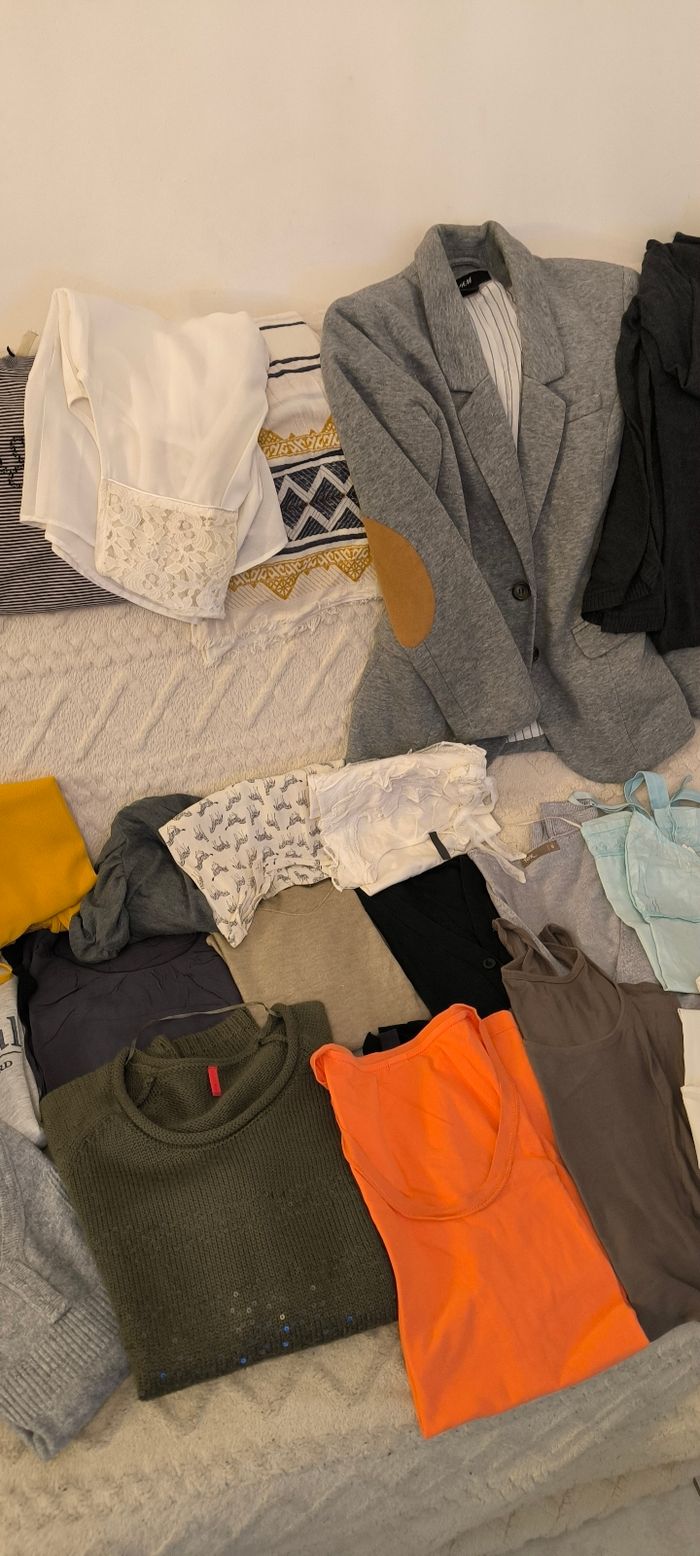 Lot vêtements femme pull gilet naf naf  h et m  pimkie étam - photo numéro 2