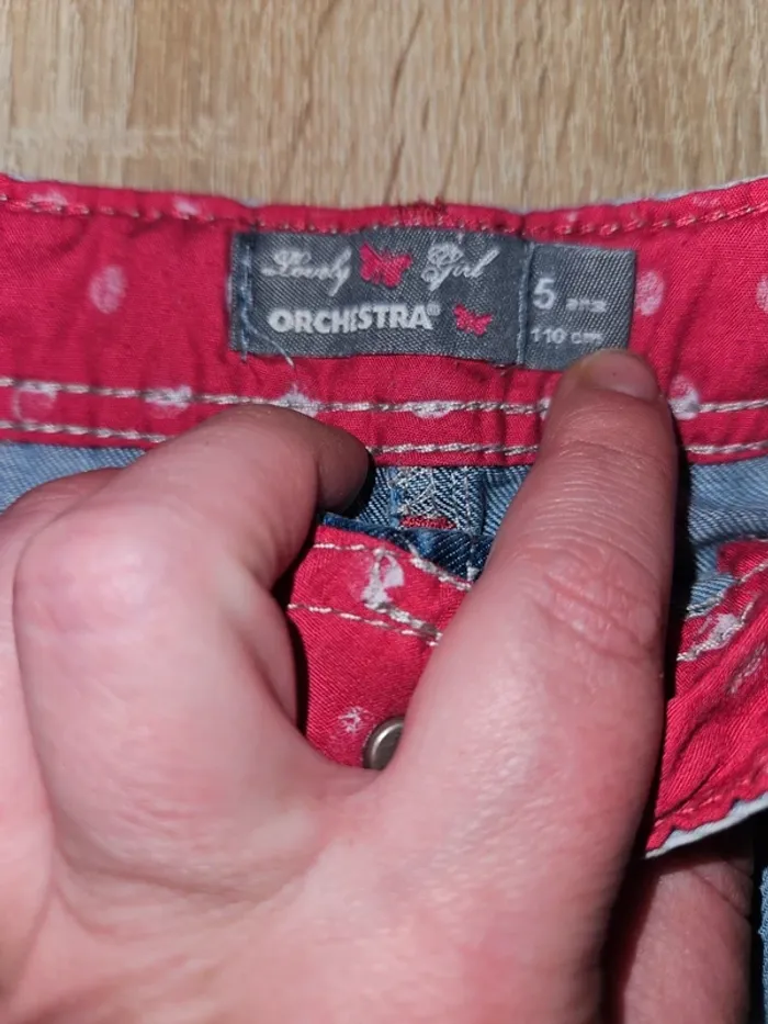 Lot de 3 short en jean 5 ans filles - photo numéro 6