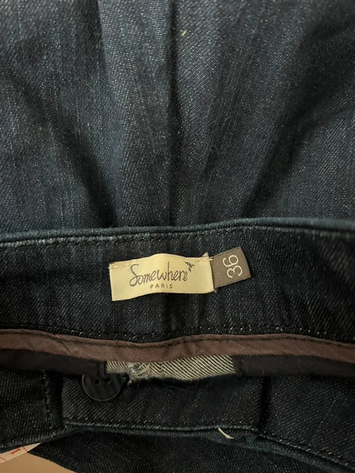 Pantalon jean bleu foncé Somewhere - photo numéro 6
