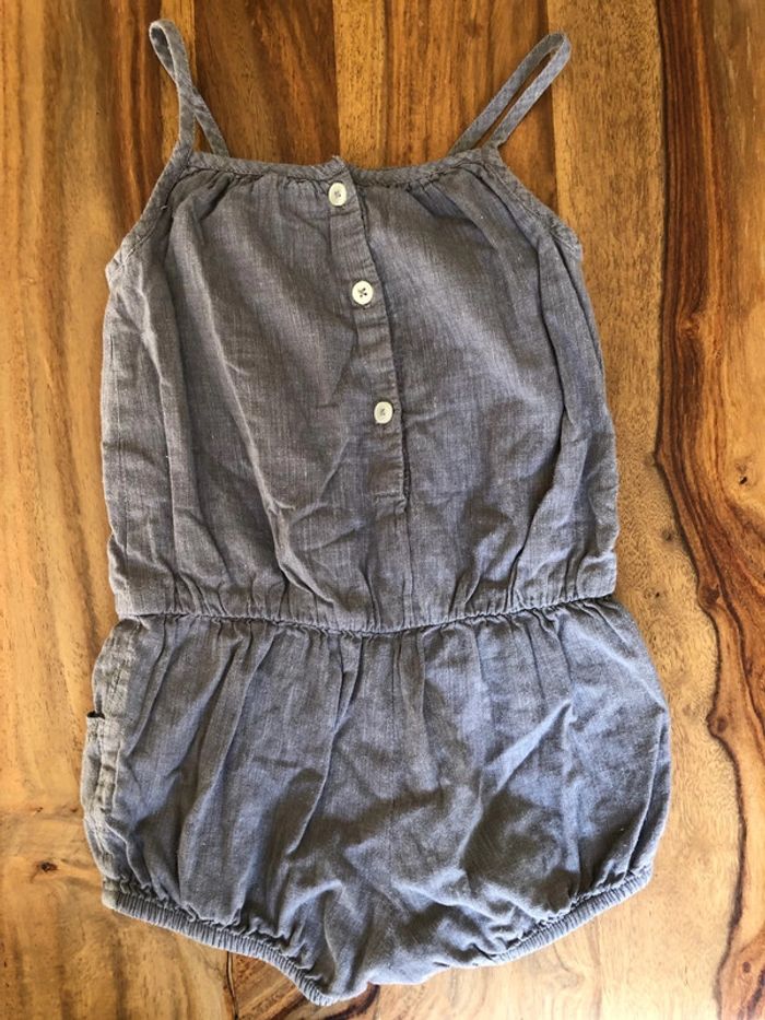 Combi short body bodies bloomer salopette enfant bébé fille Orchestra taille 12 mois / 74 cm - photo numéro 3