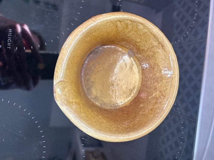🥣 Petit Bol / Ramequin en Terre Cuite Émaillée - Style Rustique Ocre - photo numéro 3