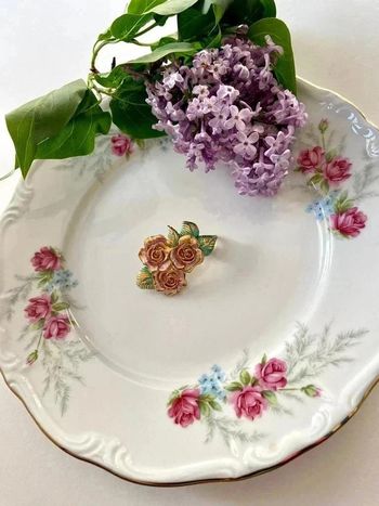 Broche vintage des fleurs