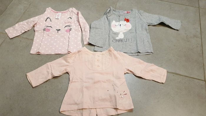 Lot 3 Tee shirt manches longues