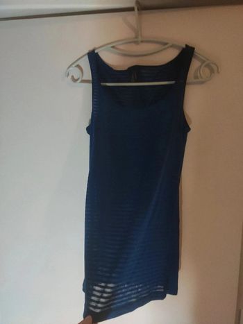 Undiz débardeur transparent bleu S