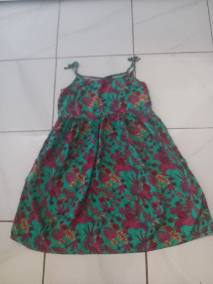 Robe d ete fille a bretelle taille 12 ans en coton marque kiabi - photo numéro 2