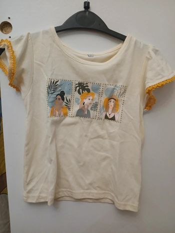 Lot de t shirt courte manche 5 ans fille