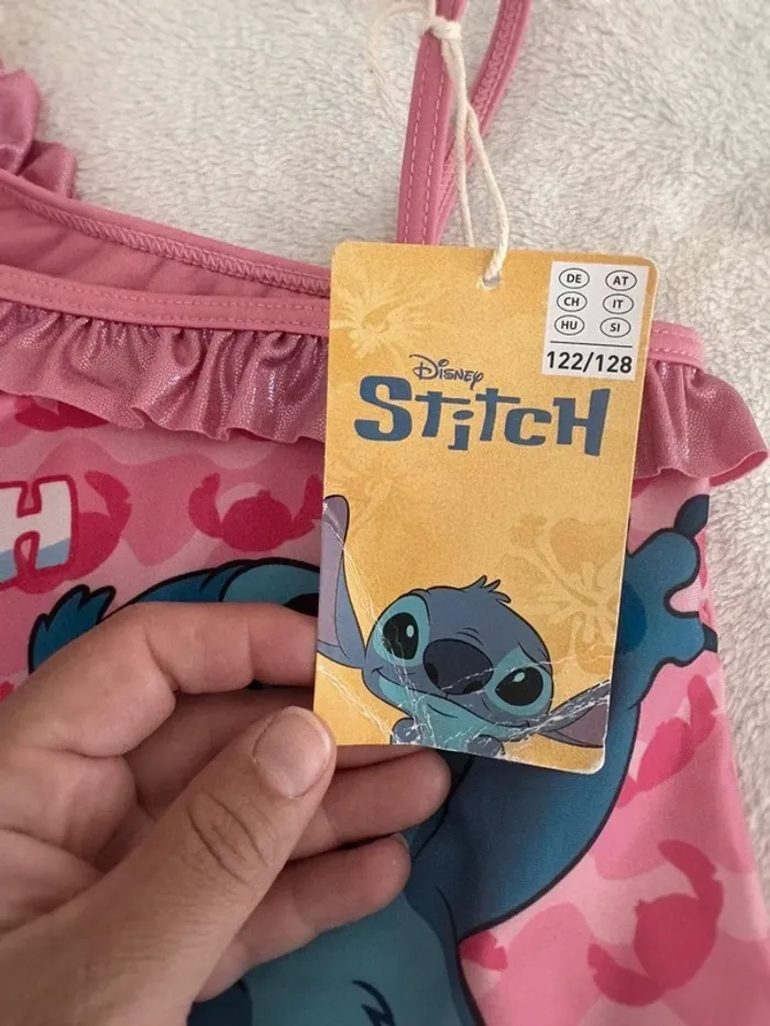 Maillot de Bain Fille Disney Stitch – Rose Camouflage – Taille 122/128 - photo numéro 4