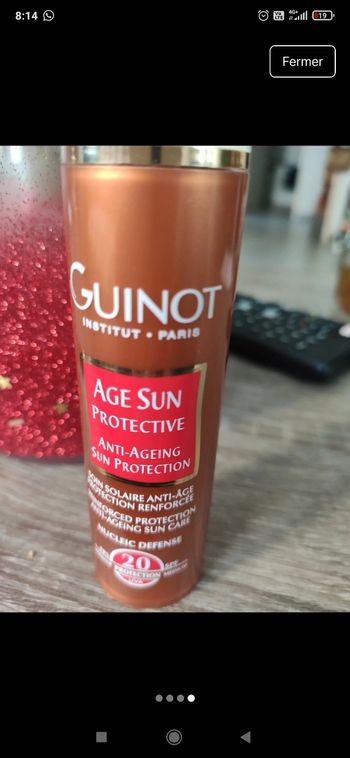 Anti âge solaire 30ml Guinot neuf 