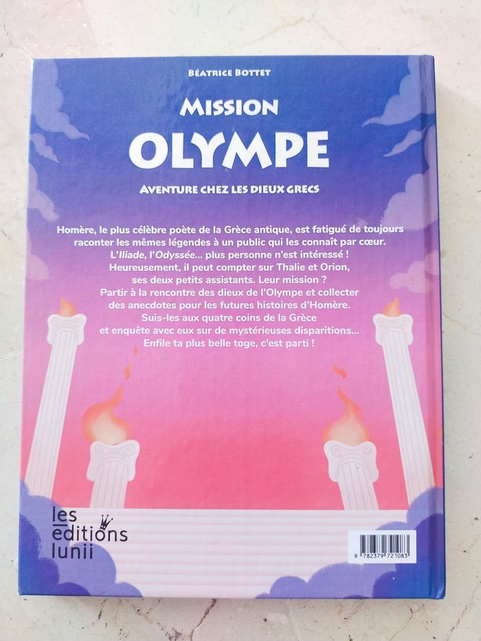 Livre Mission Olympe Lunii - photo numéro 2