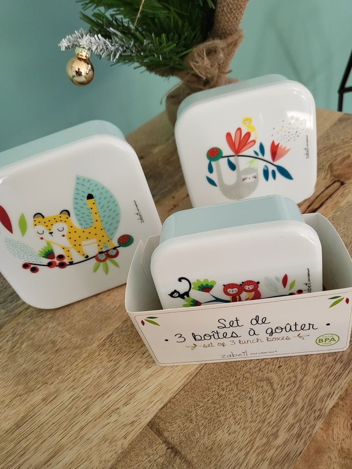 Lot 3 boîte à goûter