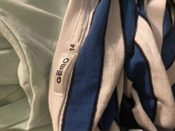 t shirt rayé bleu et blanc - photo numéro 4