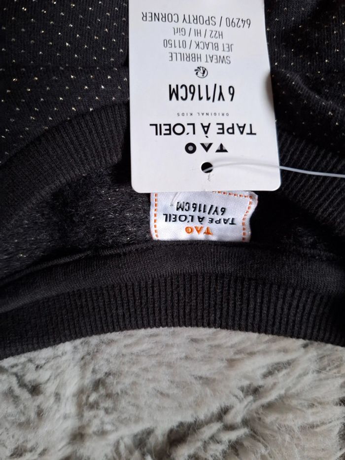 Magnifique sweat molleton 6 ans 🌺 tape à l'œil 🌺 neuf avec étiquette - photo numéro 6