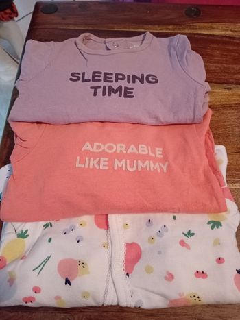 Lot 3 pyjamas fille 