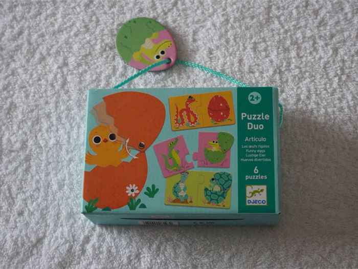 Jeu "Puzzle Duo Articulo Les oeufs rigolos" Djeco pour enfants (2 ans +)