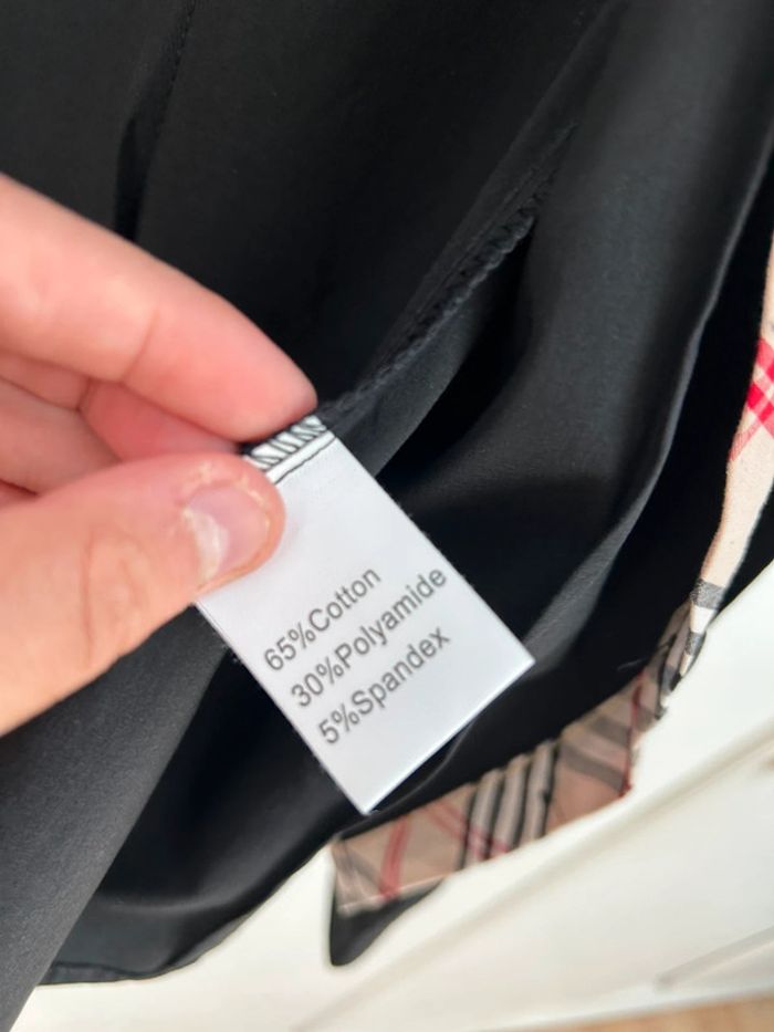 Chemise cintrée noir avec carreaux marron - Forget me not - photo numéro 6