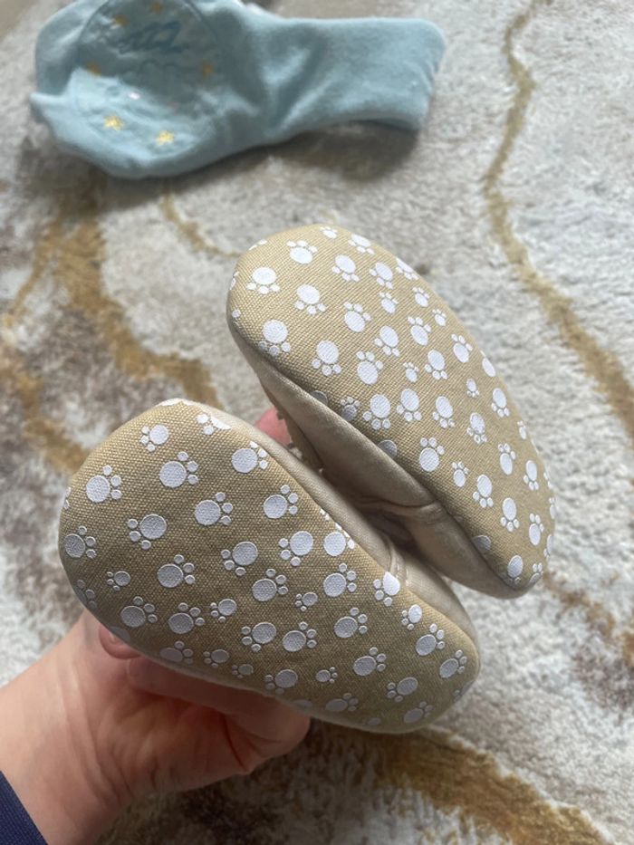 Chausson bébé ourson à skratch - photo numéro 5