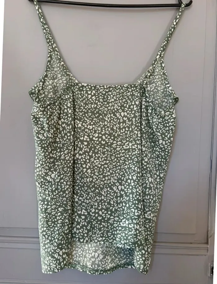 Top vert sauge à motifs SHEIN S - photo numéro 3