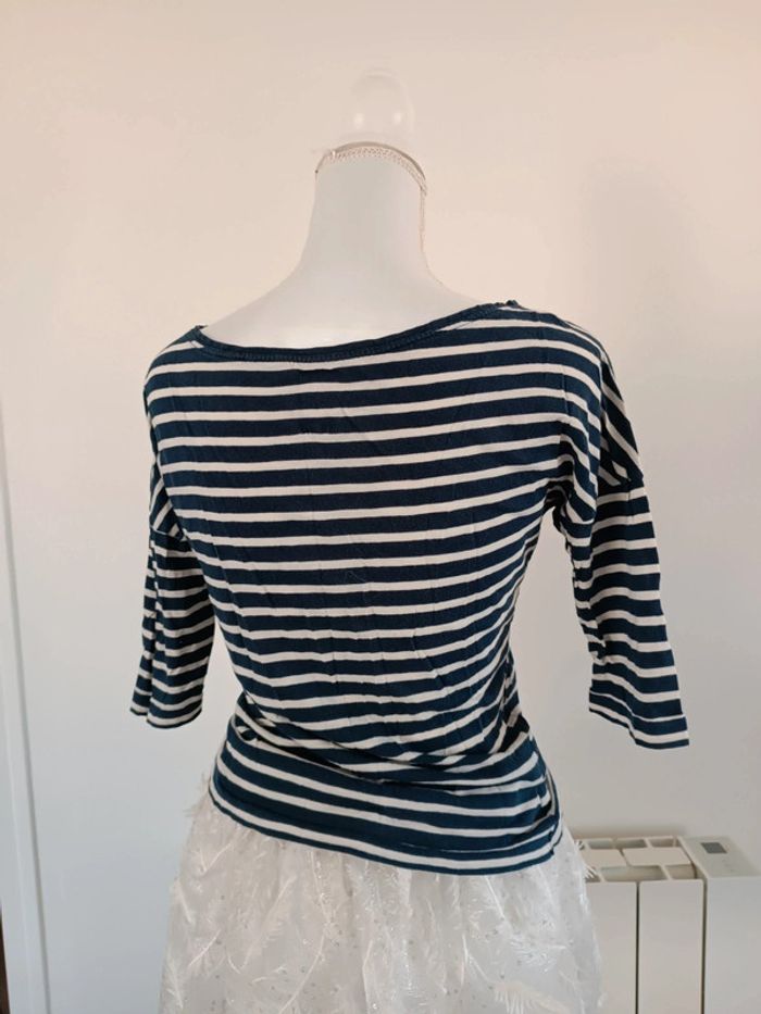 T-shirt manches longues taille s zara - photo numéro 2