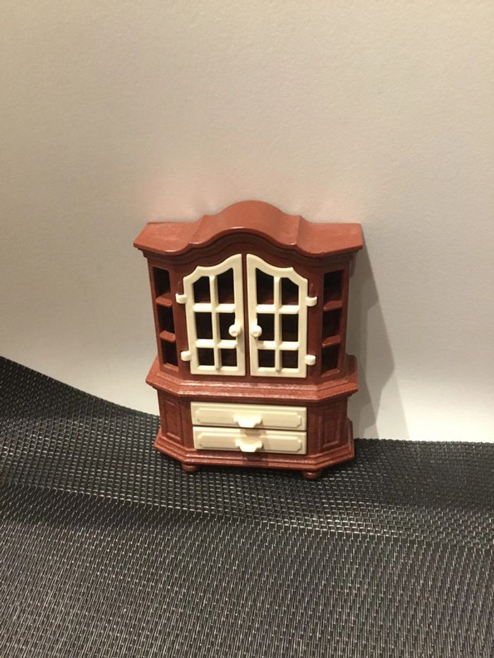 Playmobil buffet vaisselier marron salon 5327 maison traditionnelle 1900 belle époque - photo numéro 2