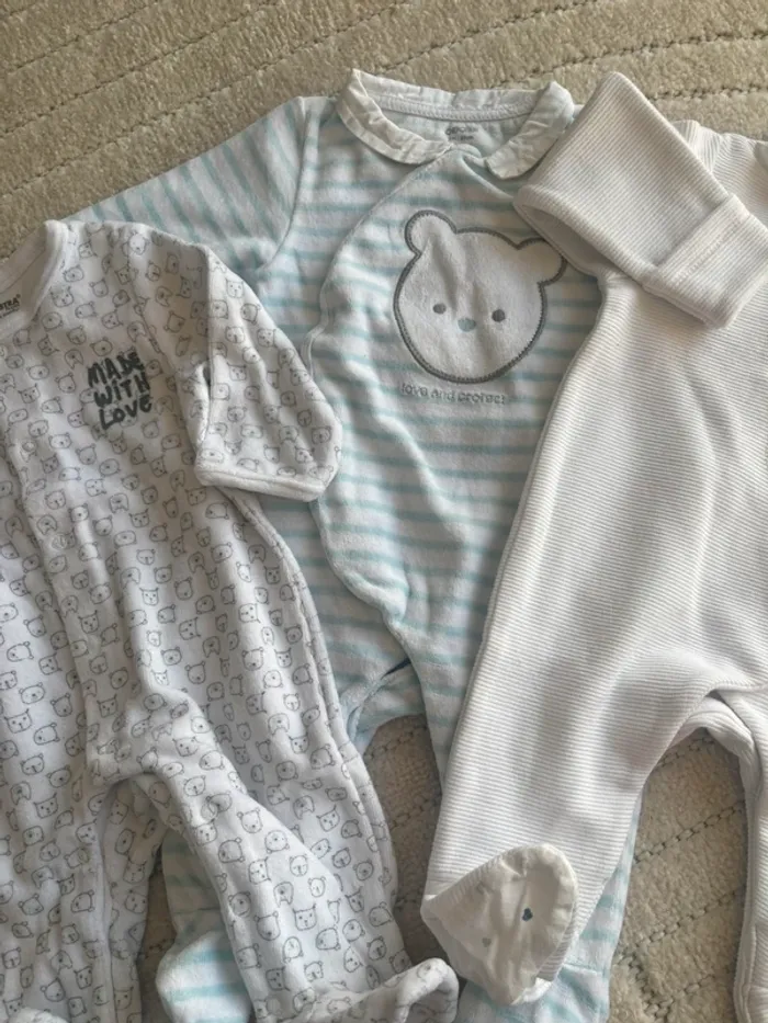 Lot de 3 pyjamas bébé 3M - photo numéro 3