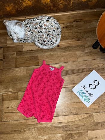 Joli body barboteuse rose vertbaudet tres Bon état 3 mois/60cm